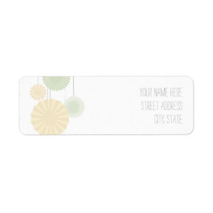 Mint Rosettes Address Label