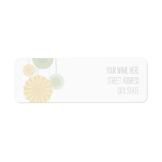Mint Rosettes Address Label (Front)