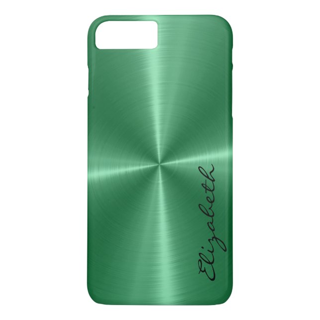 Mint Stainless Steel Metal Look Case-Mate iPhone Case (Back)