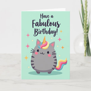 Mint Star Birthday Card