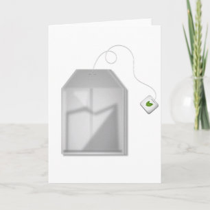 Mint Tea Bag Greeting Cards