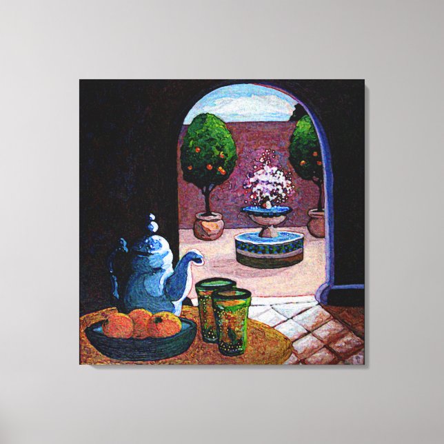 Mint tea Morocco Canvas Print (Front)
