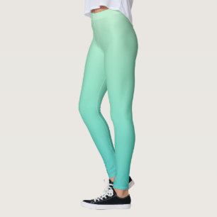 Mint Teal Gradient Leggings