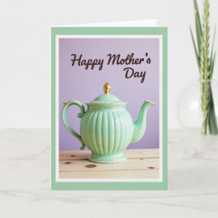 Mint Teapot Mothers Day Card