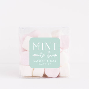 Mint to Be   Personalised Wedding Favour Mints Square Sticker