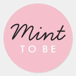 Mint to Be Welcome Bag or Favour Sticker