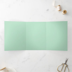 Mint Trifold Holiday Card