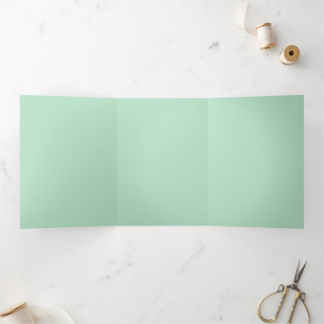 Mint Trifold Holiday Card (Inside)