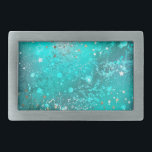 Mint Turquoise Foil Background Belt Buckle<br><div class="desc">Abstract background of turquoise,  crumpled,  textured foil.</div>