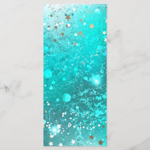 Mint Turquoise Foil Background Menu