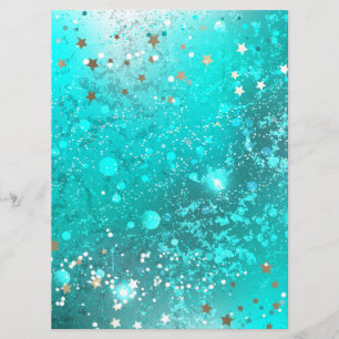 Mint Turquoise Foil Background Programme