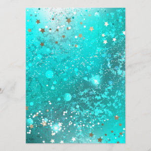 Mint Turquoise Foil Background Programme