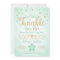 Mint Twinkle Little Star Baby Shower Invitation