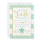 Mint Twinkle Little Star Baby Shower Invitation