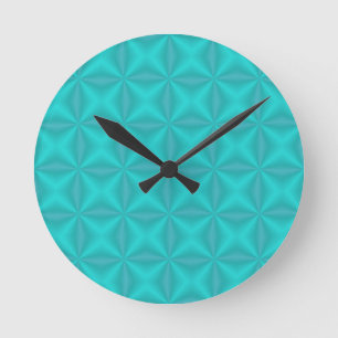 Mint Waffles Round Clock