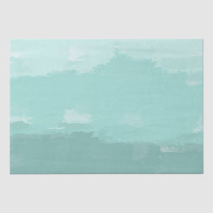 Mint Watercolor Ombre Tissue Paper