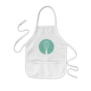 Mint Whisk Silhouette Kitchen Apron