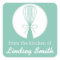 Mint Whisk Silhouette Kitchen Labels