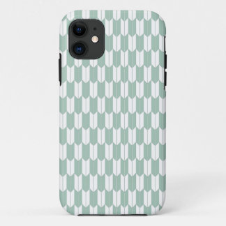 Mint & White Japanese Yagasuri iPhone 5 Case
