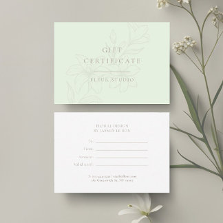 Mint & White | Modern Boho Minimal Floral