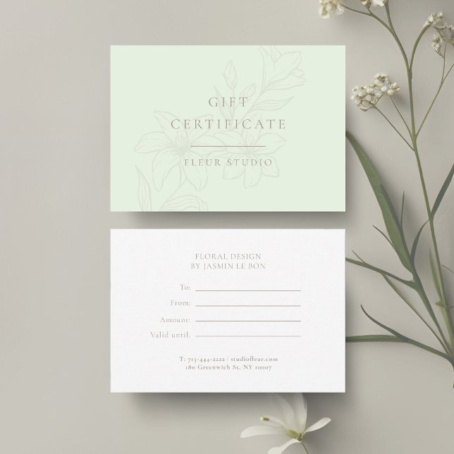 Mint & White | Modern Boho Minimal Floral (Creator Uploaded)