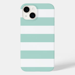 Mint Wide Stripes Case-Mate iPhone 14 Case