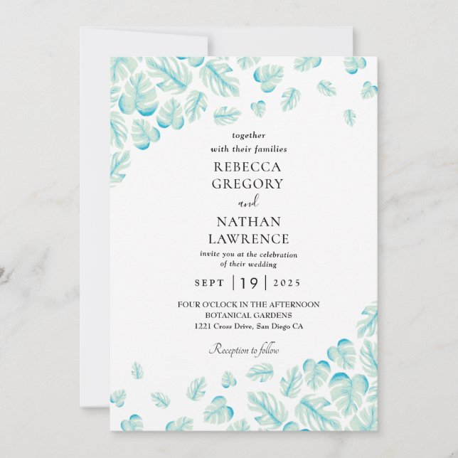 Minted fall wedding invitations (Front)