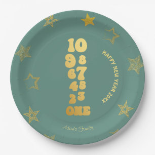 Minted New Years Eve Party  Paper Plate