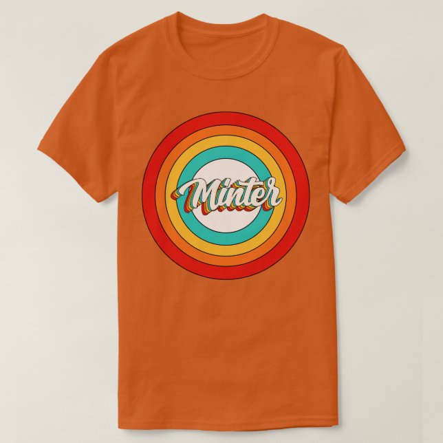 Minter Name Shirt Vintage Minter Circle (Design Front)
