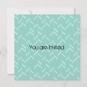 Minty Aqua Abstract Baby Shower Invitation