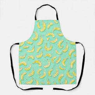 Minty Banana Pattern Fruit Lover's Delight Apron