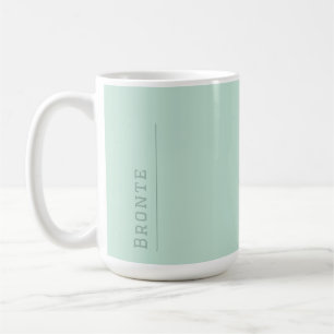 Minty Fresh Colour Flow monogram Coffee Mug