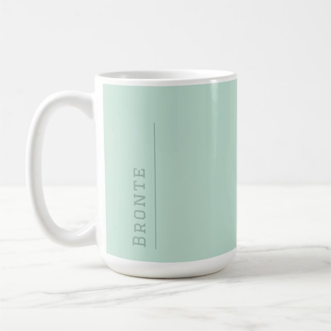 Minty Fresh Colour Flow monogram Coffee Mug (Left)