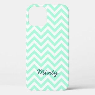 Minty green chevron pattern iPhone 5C case