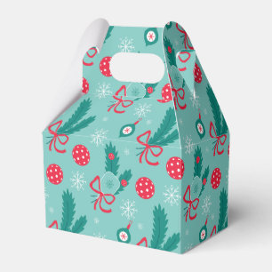 Minty Green Pickleball Merry Christmas 🎁 Favour Box