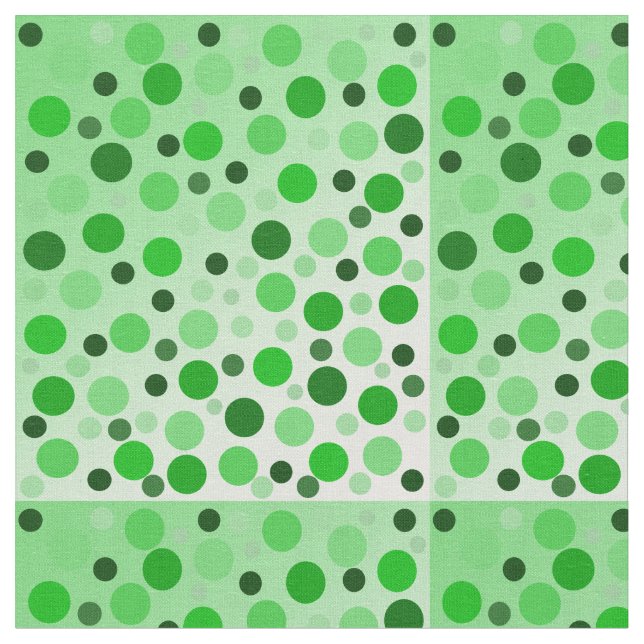 Minty Green Polka Dots, Fabric (Close Up)