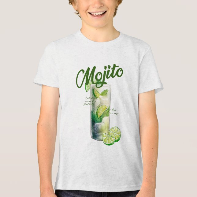 Minty Lemon Vibes Tri-Blend Shirt (Front)