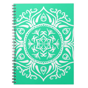 Minty Mandala Notebook