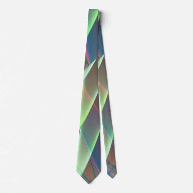 Minty Pleasure Fractal Tie (Front)