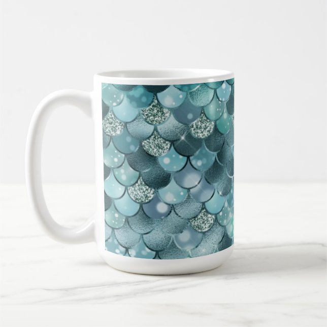 Minty Scales Mermaid Mug (Left)