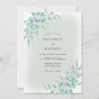 Minty Violet Wisteria Wedding