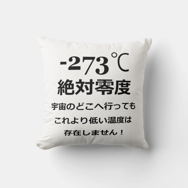 Minus 273 cushion (Front)