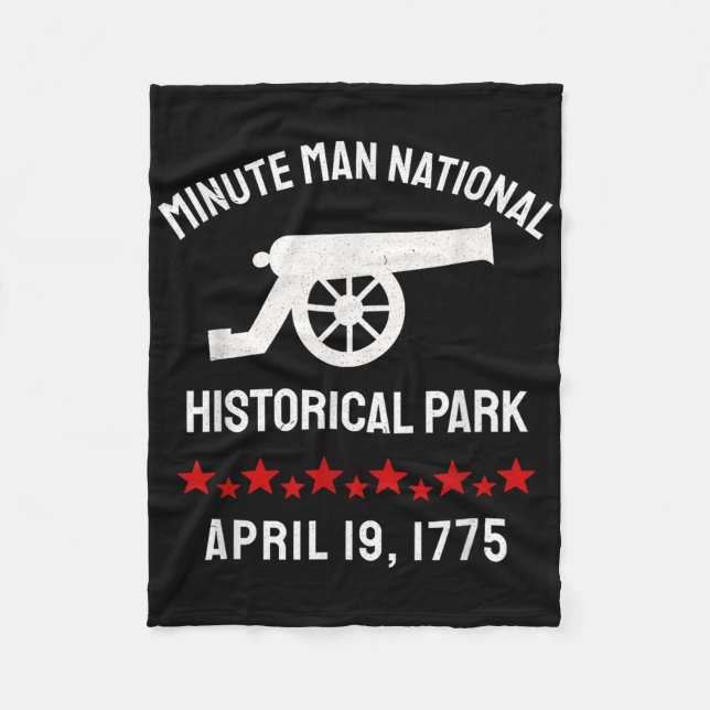 Minute Man National Historical Park Revolutionary  Fleece Blanket (Front)