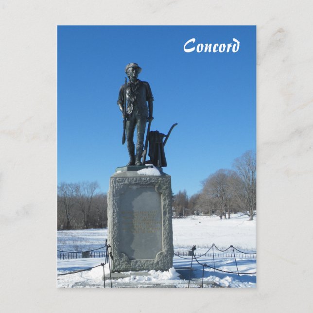 Minute Man Postcard (Front)