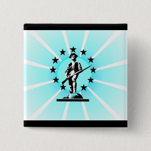 Minuteman 15 Cm Square Badge