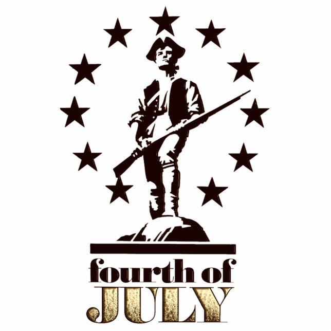 Minuteman July 4th 1776 Standing Photo Sculpture (Front)