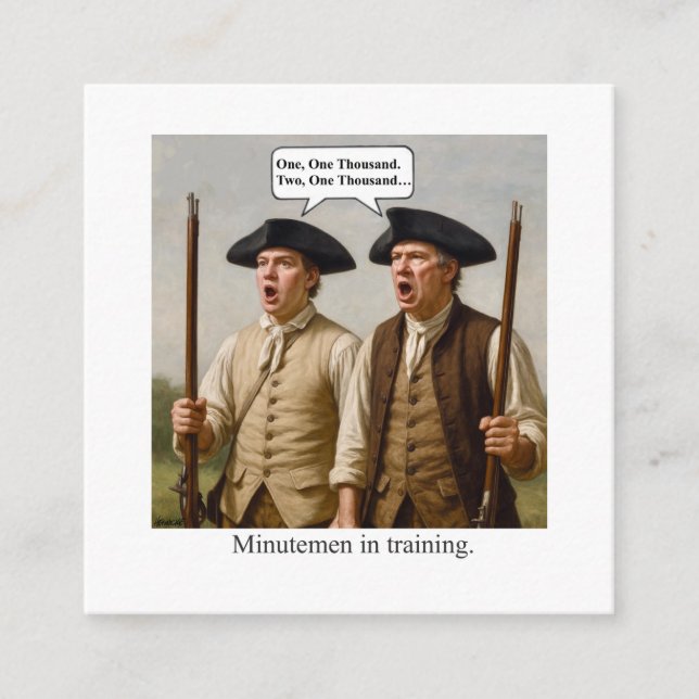 Minutemen in training. enclosure card (Front)