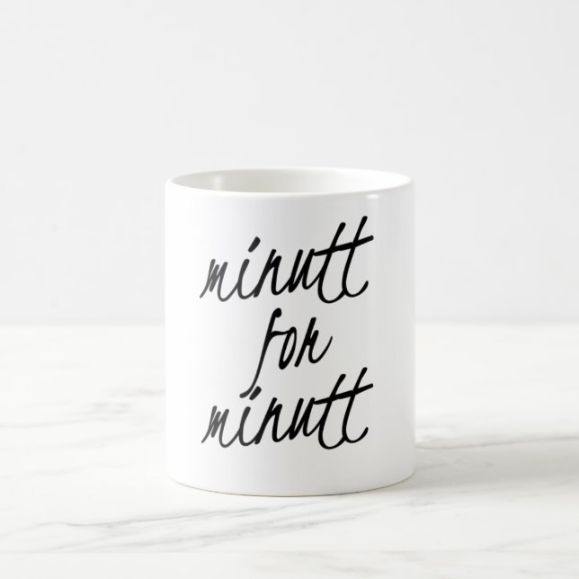 Minutt for minutt coffee mug (Center)