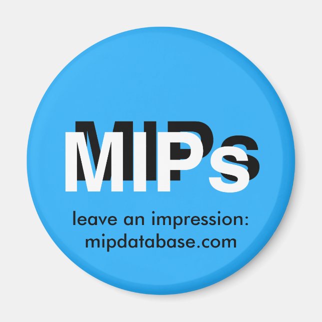 mipdatabase.com logo magnet (Front)