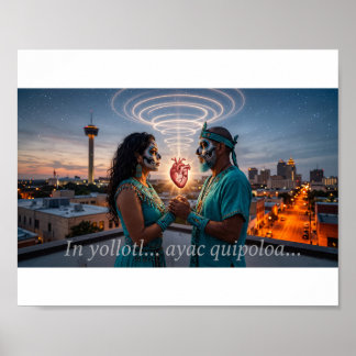 Miquiztli Calavera Embrace - Poster